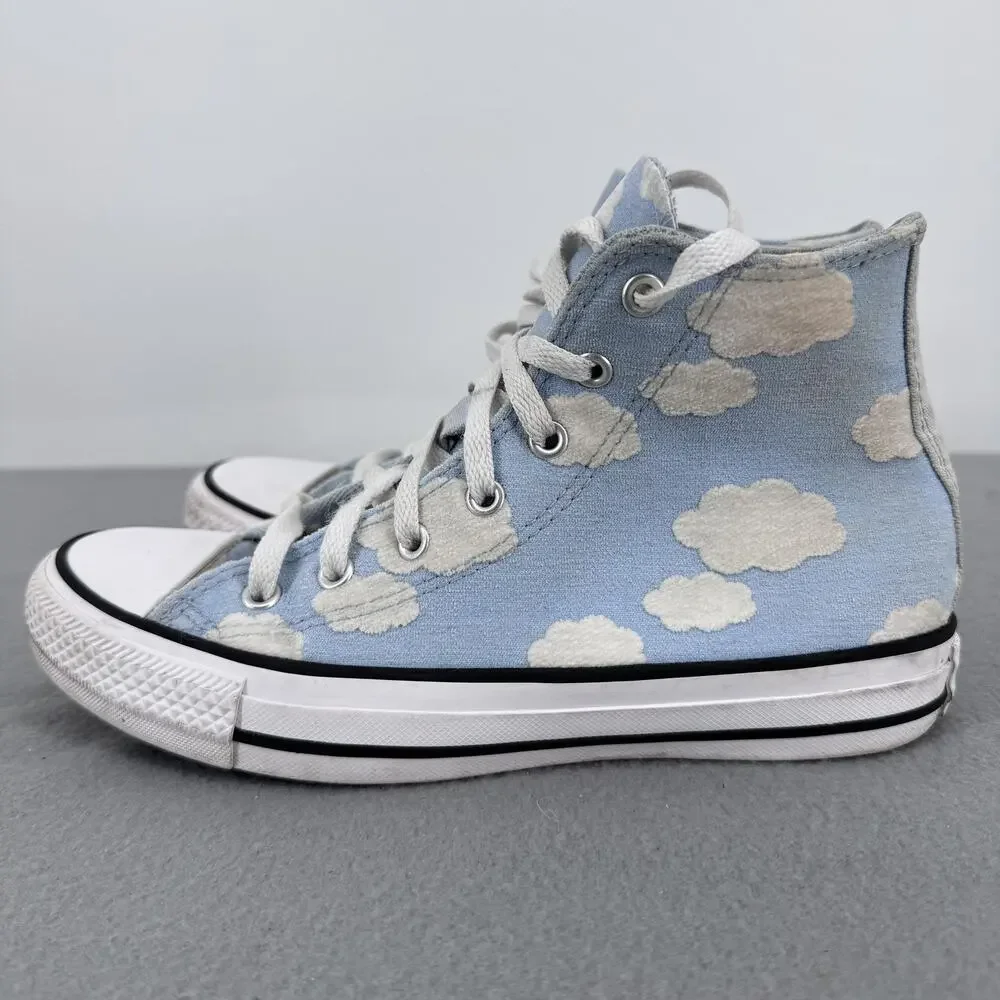 Converse Chuck Taylor All Star Shoes Youth Size 5 Blue Cloud High Top‎ Sneakers